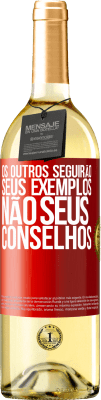 29,95 € Envio grátis | Vinho branco Edição WHITE Os outros seguirão seus exemplos, não seus conselhos Etiqueta Vermelha. Etiqueta personalizável Vinho jovem Colheita 2024 Verdejo