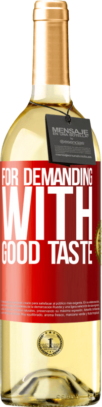 29,95 € Free Shipping | White Wine WHITE Edition For demanding with good taste Red Label. Customizable label Young wine Harvest 2025 Verdejo