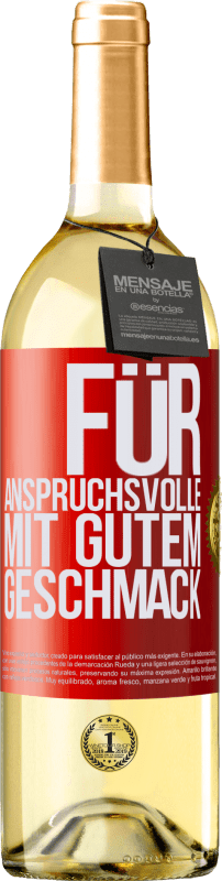 29,95 € Kostenloser Versand | Weißwein WHITE Ausgabe Für anspruchsvolle mit gutem Geschmack Rote Markierung. Anpassbares Etikett Junger Wein Ernte 2024 Verdejo