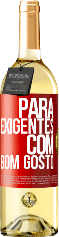 29,95 € Envio grátis | Vinho branco Edição WHITE Para exigentes com bom gosto Etiqueta Vermelha. Etiqueta personalizável Vinho jovem Colheita 2024 Verdejo