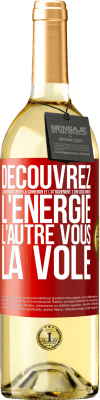 29,95 € Envoi gratuit | Vin blanc Édition WHITE Découvrez la différence entre la connexion et l'attachement. L'un vous donne de l'énergie, l'autre vous la vole Étiquette Rouge. Étiquette personnalisable Vin jeune Récolte 2023 Verdejo