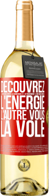 29,95 € Envoi gratuit | Vin blanc Édition WHITE Découvrez la différence entre la connexion et l'attachement. L'un vous donne de l'énergie, l'autre vous la vole Étiquette Rouge. Étiquette personnalisable Vin jeune Récolte 2025 Verdejo