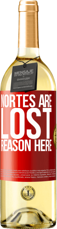 29,95 € 送料無料 | 白ワイン WHITEエディション ノルテは失われます。ここに理由がある 赤いタグ. カスタマイズ可能なラベル 若いワイン 収穫 2023 Verdejo