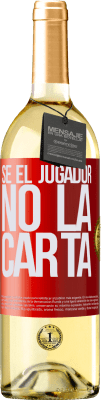 29,95 € Envío gratis | Vino Blanco Edición WHITE Sé el jugador, no la carta Etiqueta Roja. Etiqueta personalizable Vino joven Cosecha 2024 Verdejo