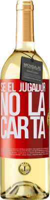 29,95 € Envío gratis | Vino Blanco Edición WHITE Sé el jugador, no la carta Etiqueta Roja. Etiqueta personalizable Vino joven Cosecha 2025 Verdejo