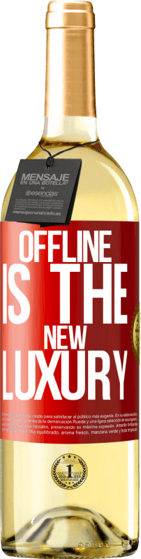 29,95 € Free Shipping | White Wine WHITE Edition Offline is the new luxury Red Label. Customizable label Young wine Harvest 2023 Verdejo