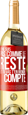 29,95 € Envoi gratuit | Vin blanc Édition WHITE Je ne suis pas comme le reste et tu vas t'en rendre compte Étiquette Rouge. Étiquette personnalisable Vin jeune Récolte 2025 Verdejo