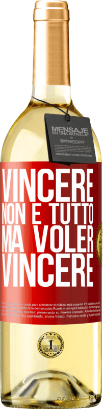 29,95 € Spedizione Gratuita | Vino bianco Edizione WHITE Vincere non è tutto, ma voler vincere Etichetta Rossa. Etichetta personalizzabile Vino giovane Raccogliere 2024 Verdejo