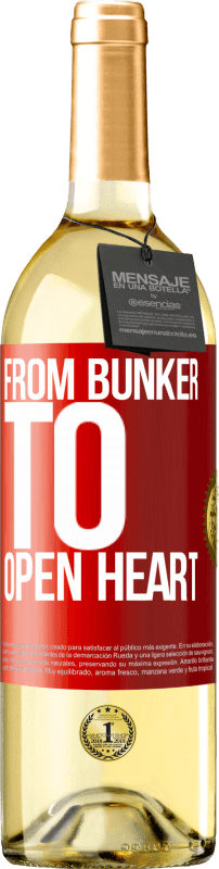 29,95 € 免费送货 | 白葡萄酒 WHITE版 从bun堡到敞开心heart 红色标签. 可自定义的标签 青年酒 收成 2025 Verdejo