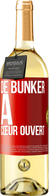 29,95 € Envoi gratuit | Vin blanc Édition WHITE De bunker à cœur ouvert Étiquette Rouge. Étiquette personnalisable Vin jeune Récolte 2024 Verdejo