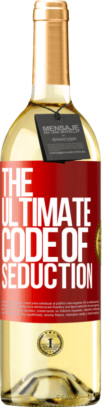 29,95 € Бесплатная доставка | Белое вино Издание WHITE The ultimate code of seduction Красная метка. Настраиваемая этикетка Молодое вино Урожай 2023 Verdejo