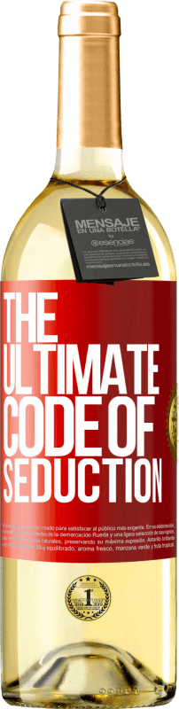 29,95 € 送料無料 | 白ワイン WHITEエディション The ultimate code of seduction 赤いタグ. カスタマイズ可能なラベル 若いワイン 収穫 2024 Verdejo