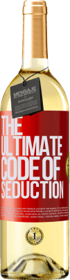 29,95 € Kostenloser Versand | Weißwein WHITE Ausgabe The ultimate code of seduction Rote Markierung. Anpassbares Etikett Junger Wein Ernte 2025 Verdejo