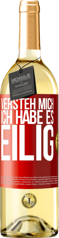 29,95 € Kostenloser Versand | Weißwein WHITE Ausgabe Versteh mich, ich habe es eilig Rote Markierung. Anpassbares Etikett Junger Wein Ernte 2025 Verdejo