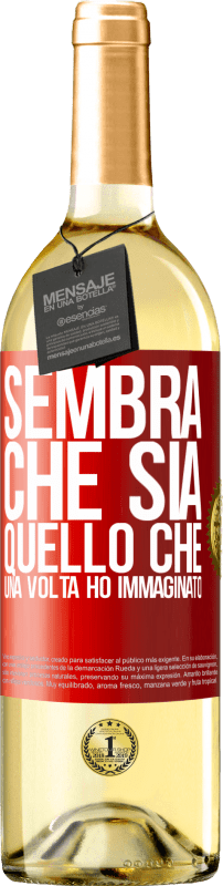 29,95 € Spedizione Gratuita | Vino bianco Edizione WHITE Sembra che sia quello che una volta ho immaginato Etichetta Rossa. Etichetta personalizzabile Vino giovane Raccogliere 2024 Verdejo