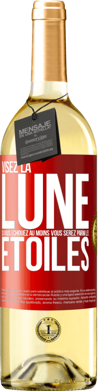 29,95 € Envoi gratuit | Vin blanc Édition WHITE Visez la lune, si vous échouez au moins vous serez parmi les étoiles Étiquette Rouge. Étiquette personnalisable Vin jeune Récolte 2023 Verdejo