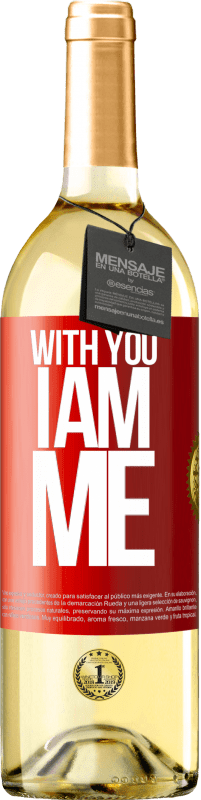 29,95 € Free Shipping | White Wine WHITE Edition With you i am me Red Label. Customizable label Young wine Harvest 2023 Verdejo