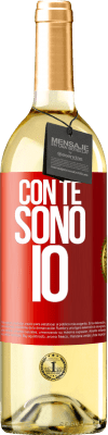 29,95 € Spedizione Gratuita | Vino bianco Edizione WHITE Con te sono io Etichetta Rossa. Etichetta personalizzabile Vino giovane Raccogliere 2023 Verdejo