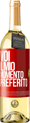 29,95 € Spedizione Gratuita | Vino bianco Edizione WHITE Voi. Il mio momento preferito Etichetta Rossa. Etichetta personalizzabile Vino giovane Raccogliere 2024 Verdejo