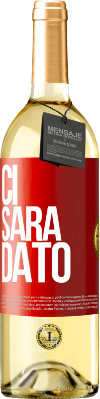 29,95 € Spedizione Gratuita | Vino bianco Edizione WHITE Ci sarà dato Etichetta Rossa. Etichetta personalizzabile Vino giovane Raccogliere 2023 Verdejo