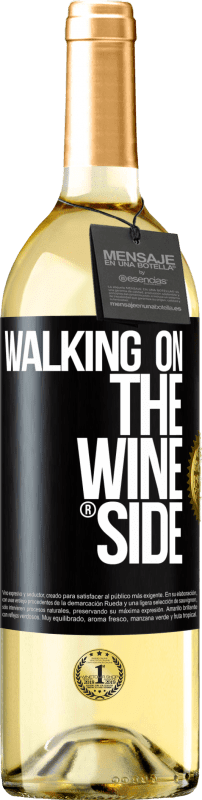 29,95 € Бесплатная доставка | Белое вино Издание WHITE Walking on the Wine Side® Черная метка. Настраиваемая этикетка Молодое вино Урожай 2025 Verdejo