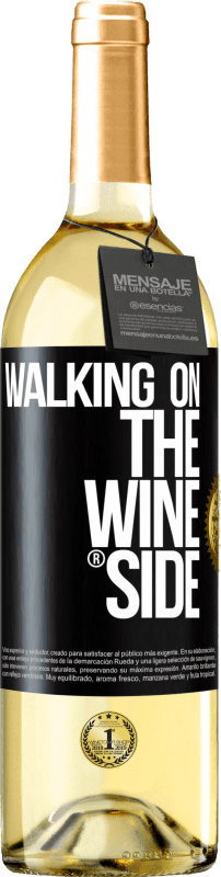 29,95 € 送料無料 | 白ワイン WHITEエディション Walking on the Wine Side® ブラックラベル. カスタマイズ可能なラベル 若いワイン 収穫 2023 Verdejo
