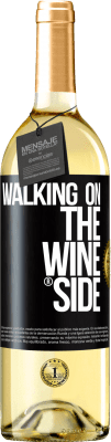 29,95 € Envoi gratuit | Vin blanc Édition WHITE Walking on the Wine Side® Étiquette Noire. Étiquette personnalisable Vin jeune Récolte 2024 Verdejo
