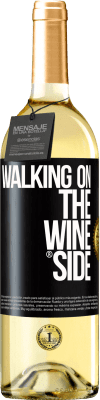 29,95 € Envío gratis | Vino Blanco Edición WHITE Walking on the Wine Side® Etiqueta Negra. Etiqueta personalizable Vino joven Cosecha 2023 Verdejo