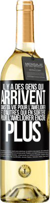 29,95 € Envoi gratuit | Vin blanc Édition WHITE Il y a des gens qui arrivent dans ta vie pour l'améliorer et d'autres qui en sortent pour l'améliorer encore plus Étiquette Noire. Étiquette personnalisable Vin jeune Récolte 2024 Verdejo