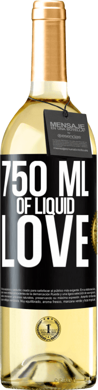 29,95 € Бесплатная доставка | Белое вино Издание WHITE 750 мл жидкой любви Черная метка. Настраиваемая этикетка Молодое вино Урожай 2023 Verdejo