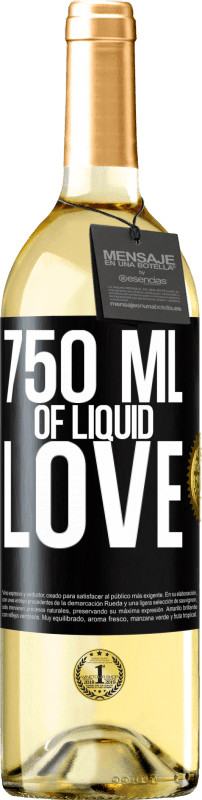 29,95 € Free Shipping | White Wine WHITE Edition 750 ml of liquid love Black Label. Customizable label Young wine Harvest 2024 Verdejo