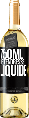 29,95 € Envoi gratuit | Vin blanc Édition WHITE 750 ml de tendresse liquide Étiquette Noire. Étiquette personnalisable Vin jeune Récolte 2024 Verdejo