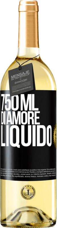 29,95 € Spedizione Gratuita | Vino bianco Edizione WHITE 750 ml di amore liquido Etichetta Nera. Etichetta personalizzabile Vino giovane Raccogliere 2023 Verdejo