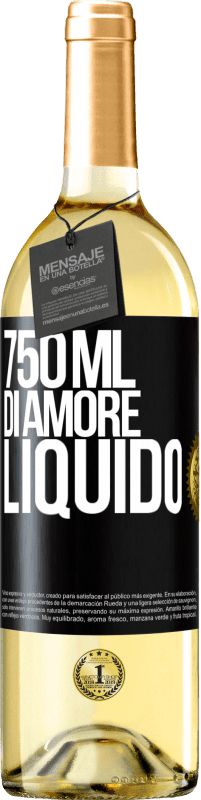 29,95 € Spedizione Gratuita | Vino bianco Edizione WHITE 750 ml di amore liquido Etichetta Nera. Etichetta personalizzabile Vino giovane Raccogliere 2024 Verdejo