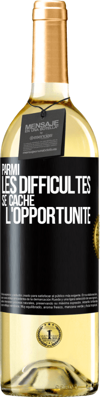 29,95 € Envoi gratuit | Vin blanc Édition WHITE Parmi les difficultés, se cache l'opportunité Étiquette Noire. Étiquette personnalisable Vin jeune Récolte 2023 Verdejo