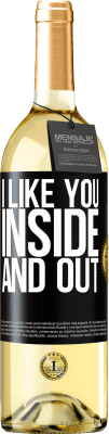 29,95 € 免费送货 | 白葡萄酒 WHITE版 我从里到外都喜欢你 黑标. 可自定义的标签 青年酒 收成 2025 Verdejo