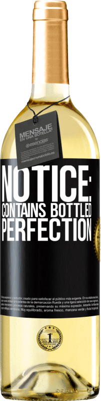 29,95 € Free Shipping | White Wine WHITE Edition Notice: contains bottled perfection Black Label. Customizable label Young wine Harvest 2023 Verdejo