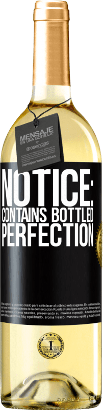 29,95 € Free Shipping | White Wine WHITE Edition Notice: contains bottled perfection Black Label. Customizable label Young wine Harvest 2024 Verdejo