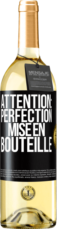 29,95 € Envoi gratuit | Vin blanc Édition WHITE Attention: perfection mise en bouteille Étiquette Noire. Étiquette personnalisable Vin jeune Récolte 2023 Verdejo