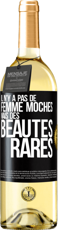 29,95 € Envoi gratuit | Vin blanc Édition WHITE Il n'y a pas de femme moches mais des beautés rares Étiquette Noire. Étiquette personnalisable Vin jeune Récolte 2024 Verdejo