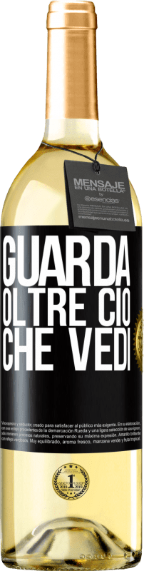 29,95 € Spedizione Gratuita | Vino bianco Edizione WHITE Guarda oltre ciò che vedi Etichetta Nera. Etichetta personalizzabile Vino giovane Raccogliere 2024 Verdejo