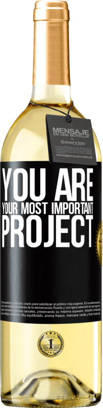 29,95 € Free Shipping | White Wine WHITE Edition You are your most important project Black Label. Customizable label Young wine Harvest 2024 Verdejo