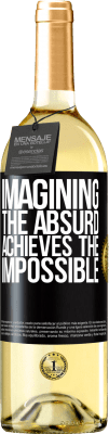 29,95 € Free Shipping | White Wine WHITE Edition Imagining the absurd achieves the impossible Black Label. Customizable label Young wine Harvest 2025 Verdejo