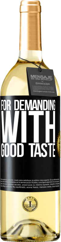 29,95 € Free Shipping | White Wine WHITE Edition For demanding with good taste Black Label. Customizable label Young wine Harvest 2024 Verdejo