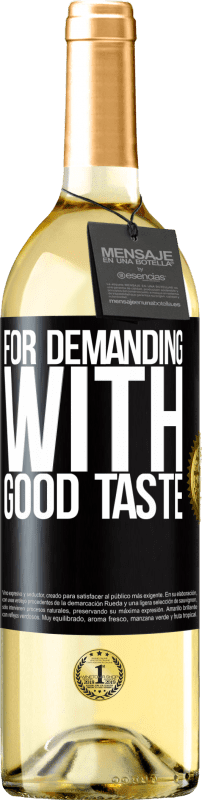 29,95 € Free Shipping | White Wine WHITE Edition For demanding with good taste Black Label. Customizable label Young wine Harvest 2025 Verdejo