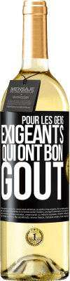 29,95 € Envoi gratuit | Vin blanc Édition WHITE Pour les gens exigeants qui ont bon goût Étiquette Noire. Étiquette personnalisable Vin jeune Récolte 2025 Verdejo