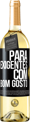 29,95 € Envio grátis | Vinho branco Edição WHITE Para exigentes com bom gosto Etiqueta Preta. Etiqueta personalizável Vinho jovem Colheita 2023 Verdejo