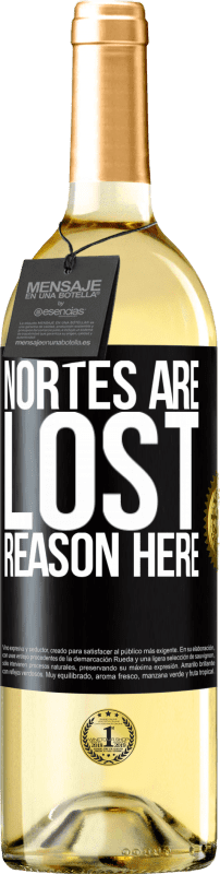 29,95 € Free Shipping | White Wine WHITE Edition Nortes are lost. Reason here Black Label. Customizable label Young wine Harvest 2023 Verdejo