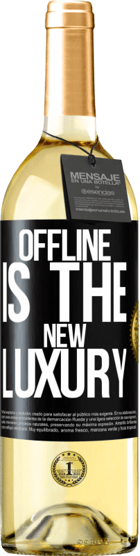 29,95 € 免费送货 | 白葡萄酒 WHITE版 Offline is the new luxury 黑标. 可自定义的标签 青年酒 收成 2025 Verdejo