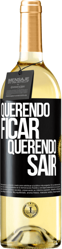 29,95 € Envio grátis | Vinho branco Edição WHITE Querendo ficar querendo sair Etiqueta Preta. Etiqueta personalizável Vinho jovem Colheita 2024 Verdejo